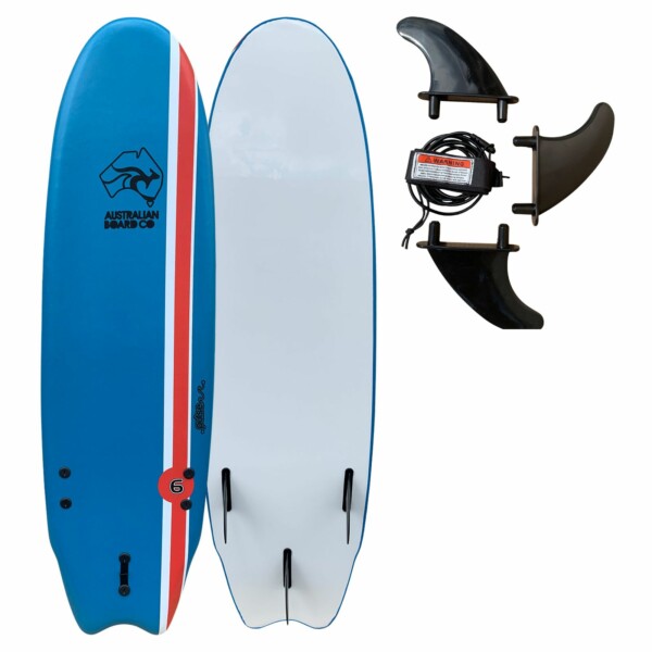 6ft Australian Board Co Pulse Soft Foamie Learner Surfboard