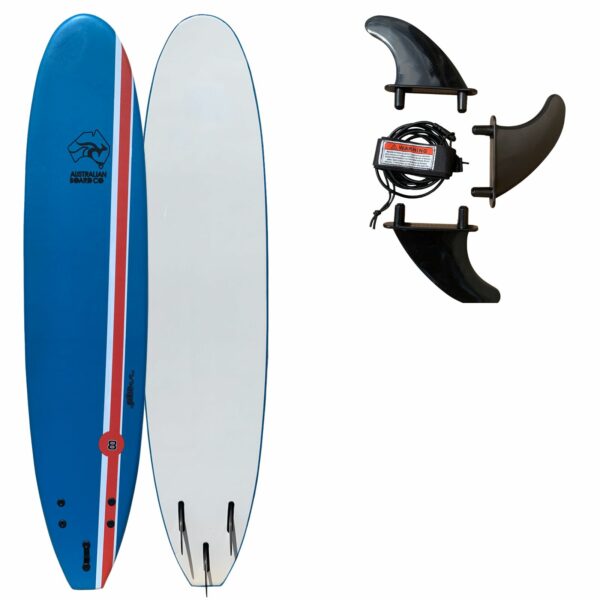 8ft Australian Board Co Pulse Soft Foamie Learner Surfboard