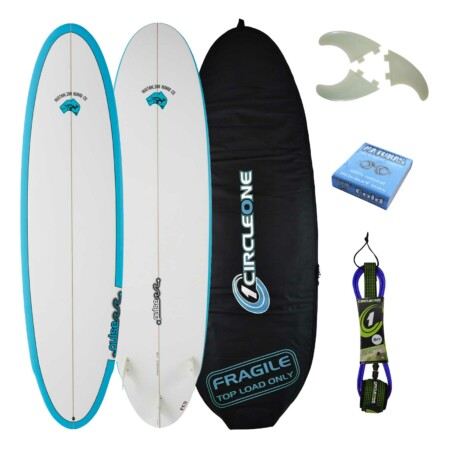 5ft 11inch Pulse Shortboard Surfboard by Australian Board Company Package - Includes Bag, Fins & Leash